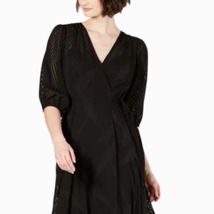Calvin Klein V-Neck Daytime Wrap Dress